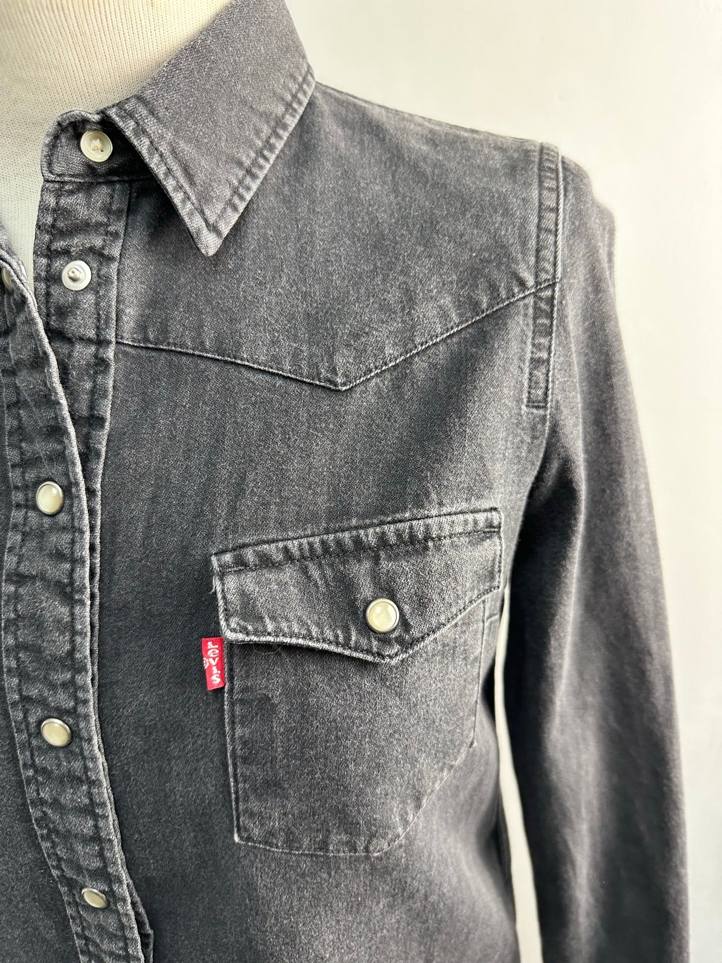 Levi's zwarte jeans blouse maat XS