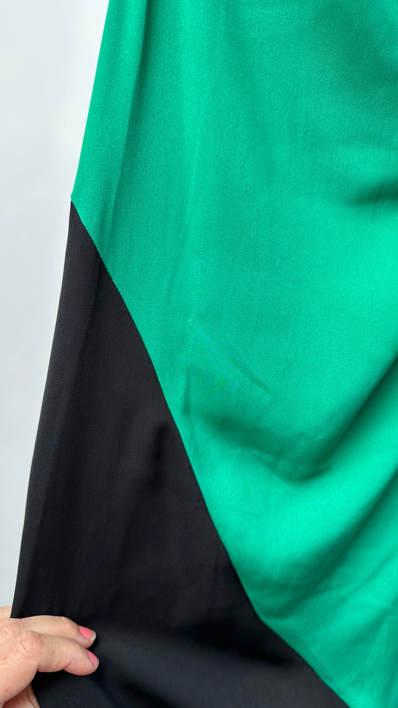 Calvin Klein jurk zwart/groen maat L