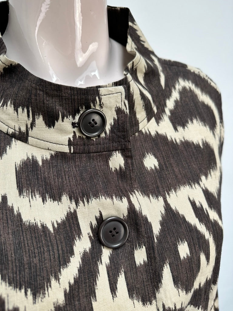Taifun bruin jasje met print maat 40