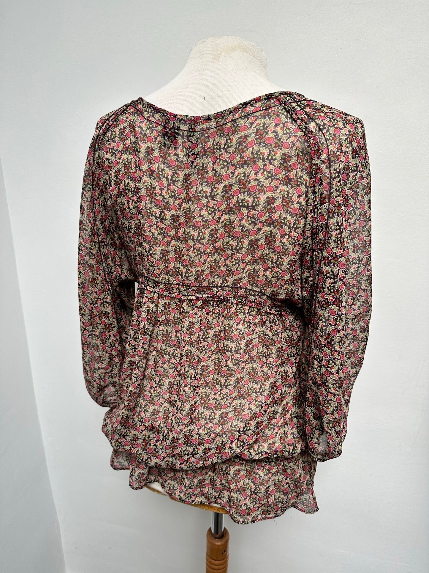 Mango floral blouse maat L