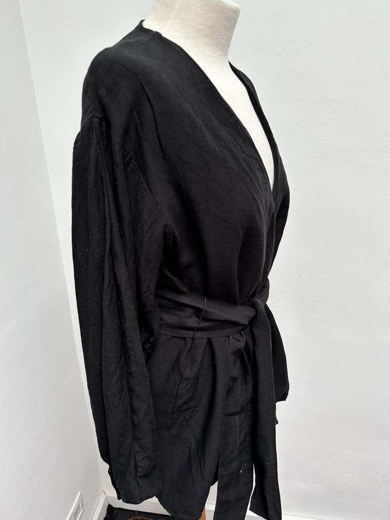 H&M kimono blouse overslag maat 34