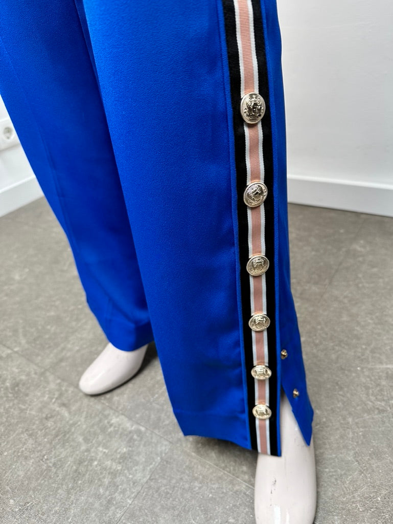 Josh V blauwe broek met wijde pijp maat XS