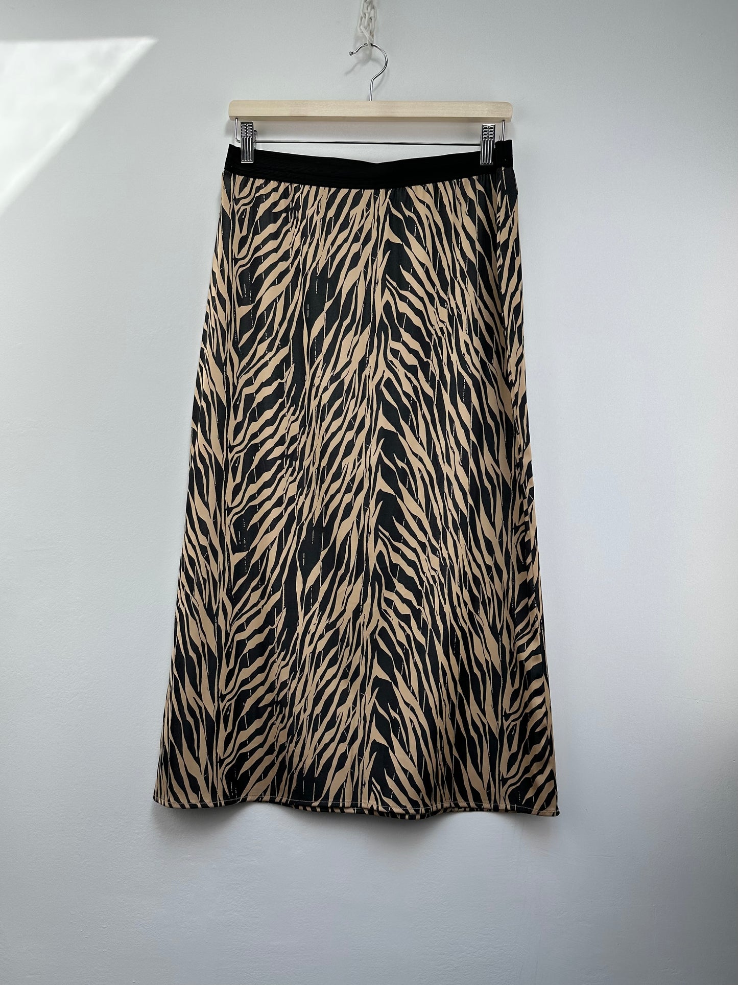 MSCH Copenhagen midi-rok beige/zwart maat L