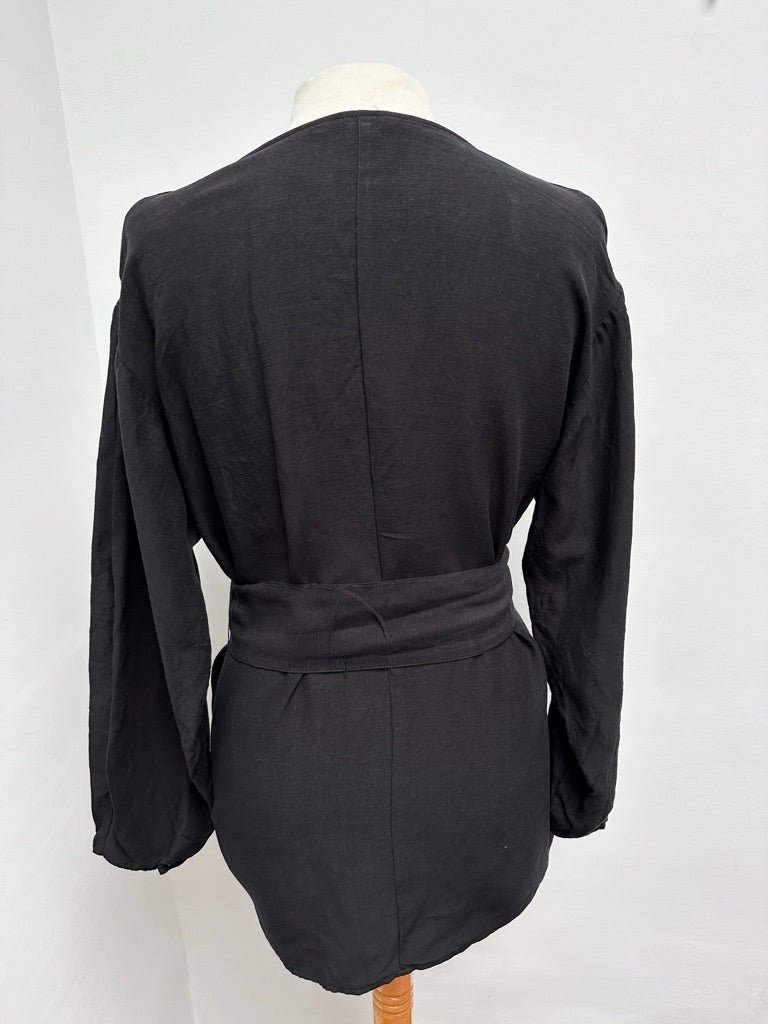 H&M kimono blouse overslag maat 34