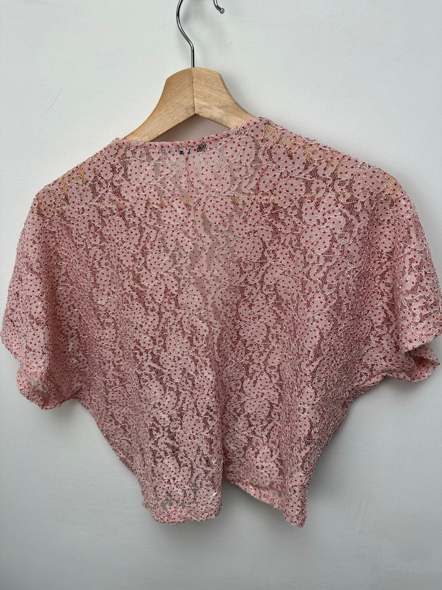 Zara roze cropped top maat M