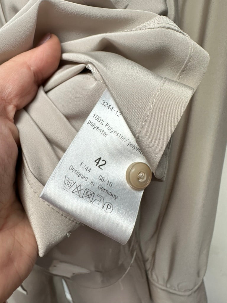 Sommermann beige blouse met strik maat 42
