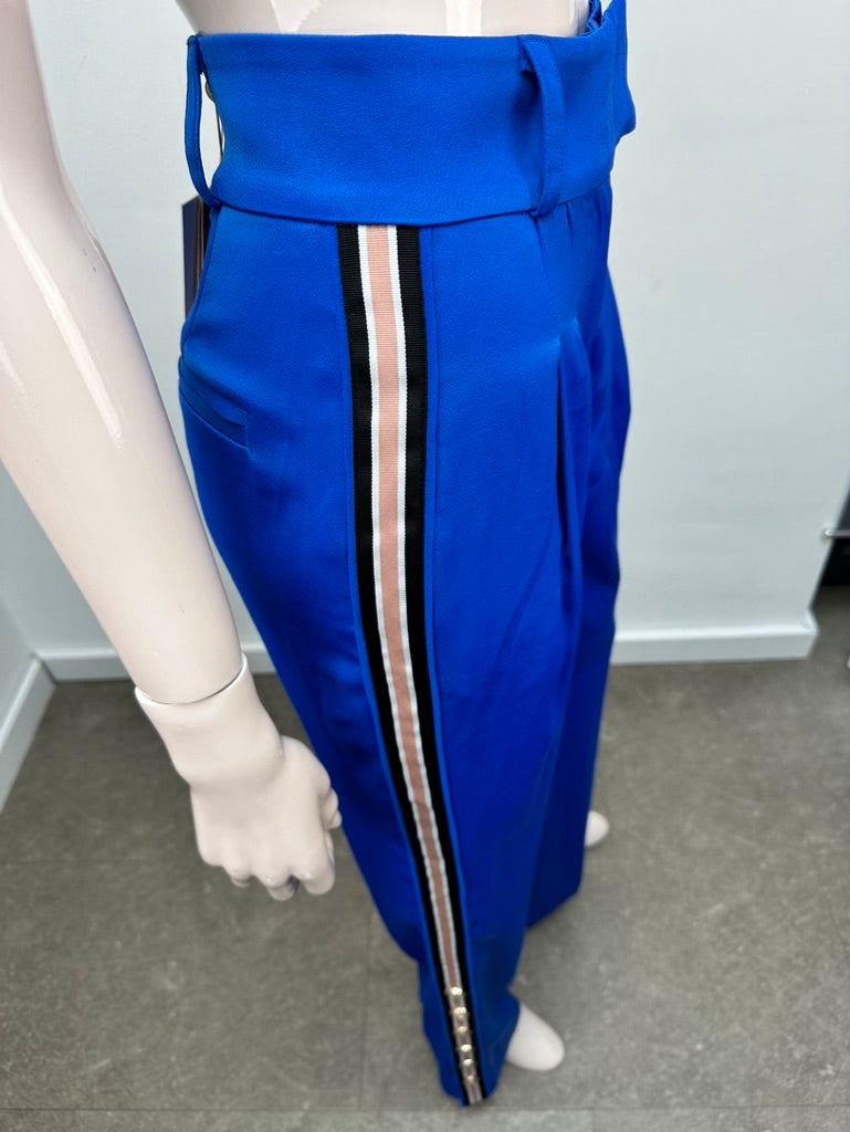 Josh V blauwe broek met wijde pijp maat XS
