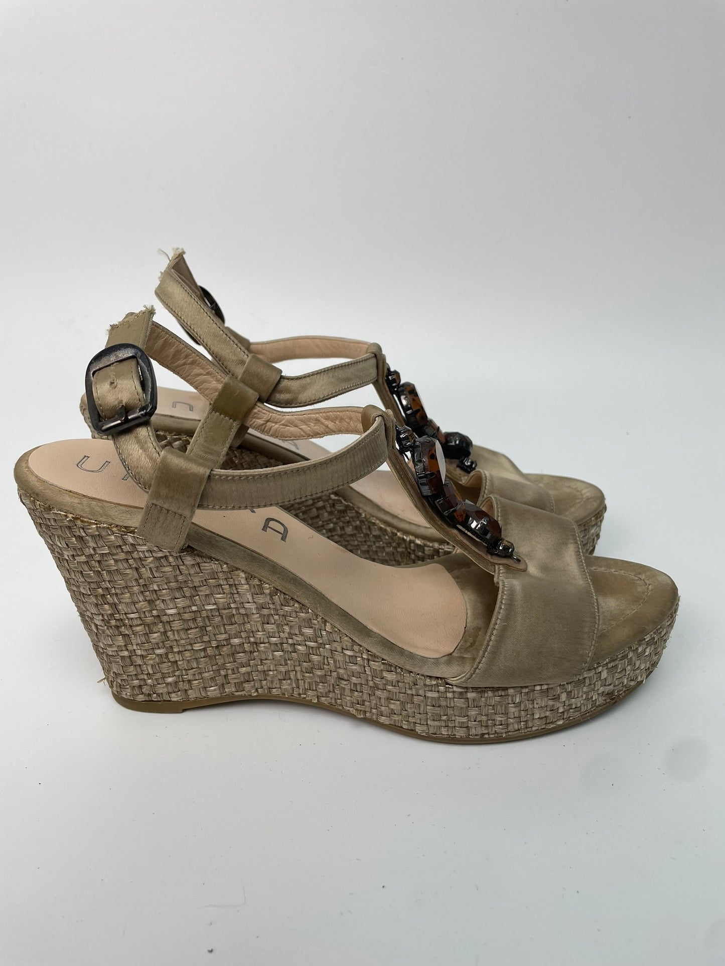 Unisa sandalen met raffia zool maat 41