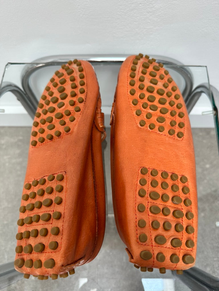 Tod's oranje loafers maat 38
