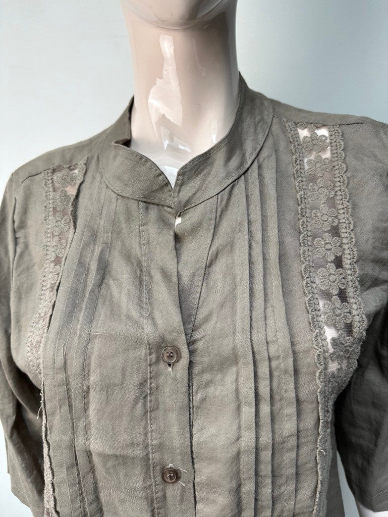 Made In Italy Blouse maat 40 grijs