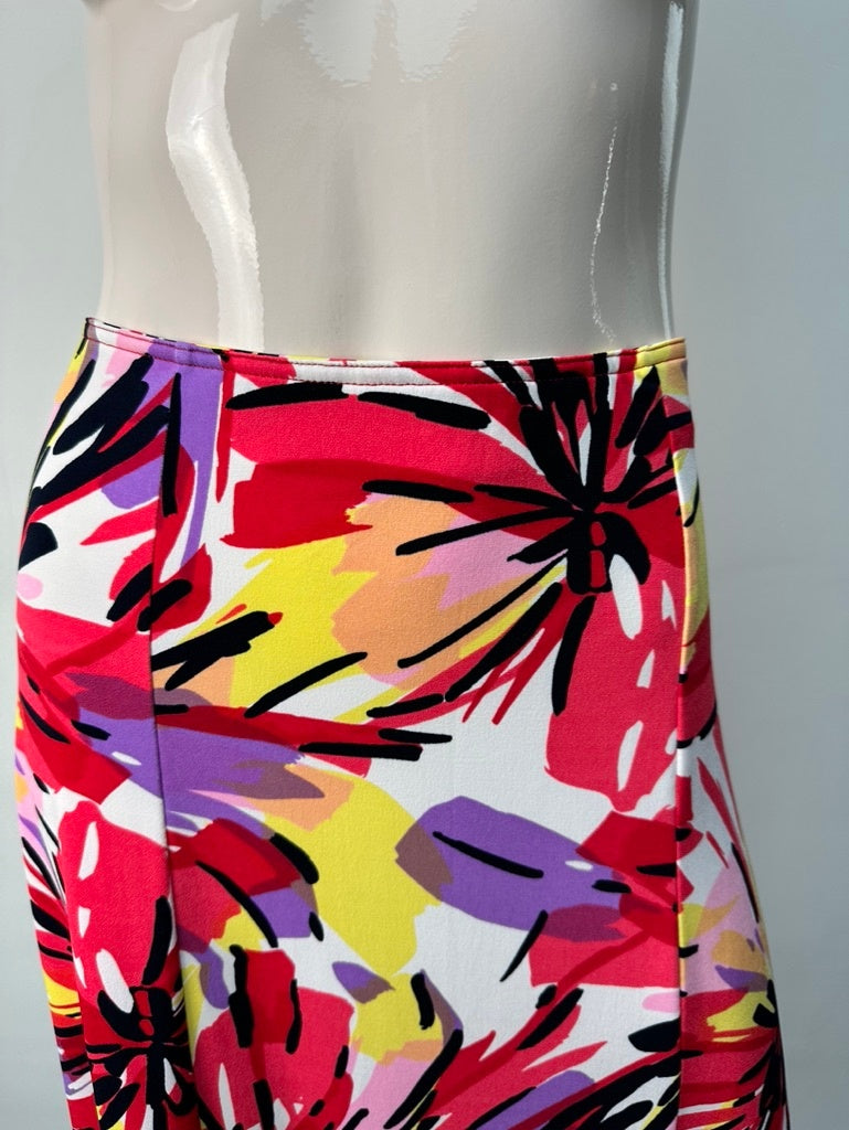 Taifun Rok maat 40 rood, roze, zwart