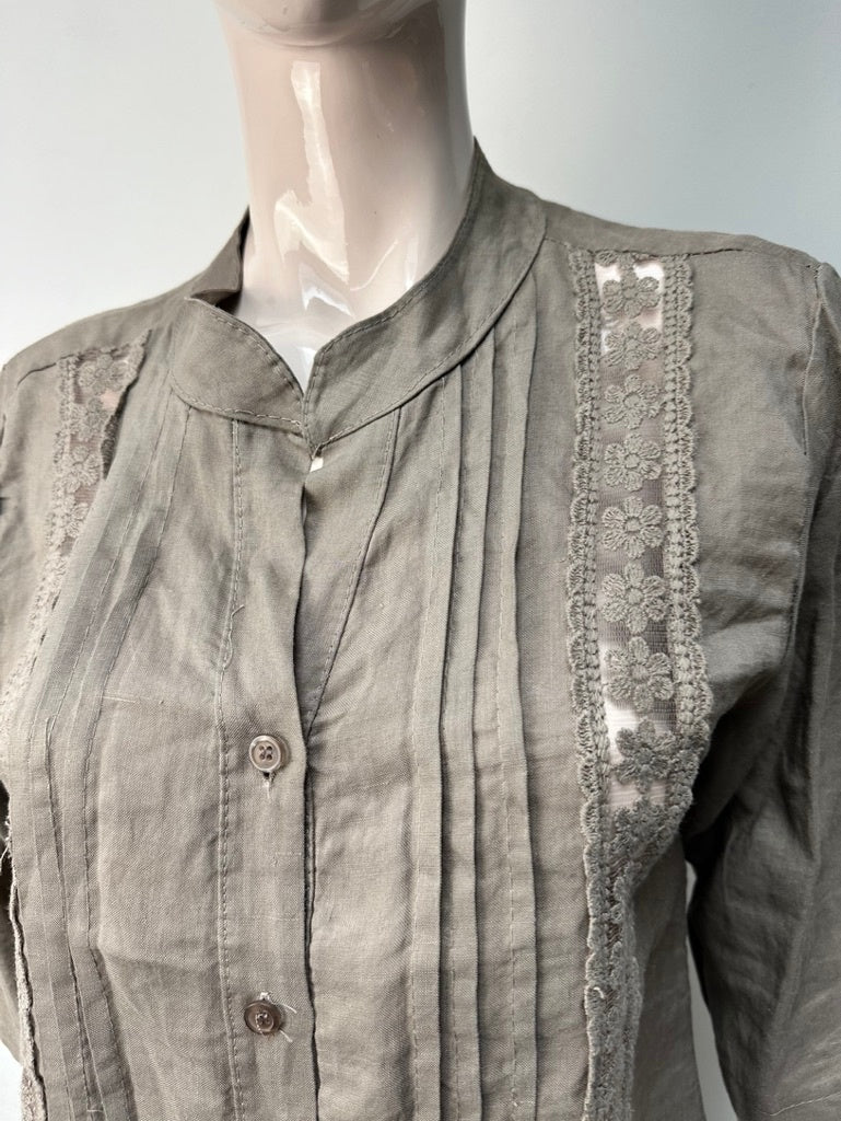 Made In Italy Blouse maat 40 grijs