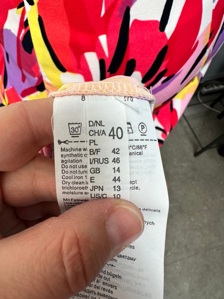 Taifun Rok maat 40 rood, roze, zwart