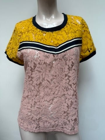 Summum Top maat M roze; geel