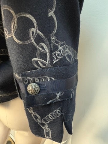 Scarva Blazer maat 42 Donkerblauw; wit