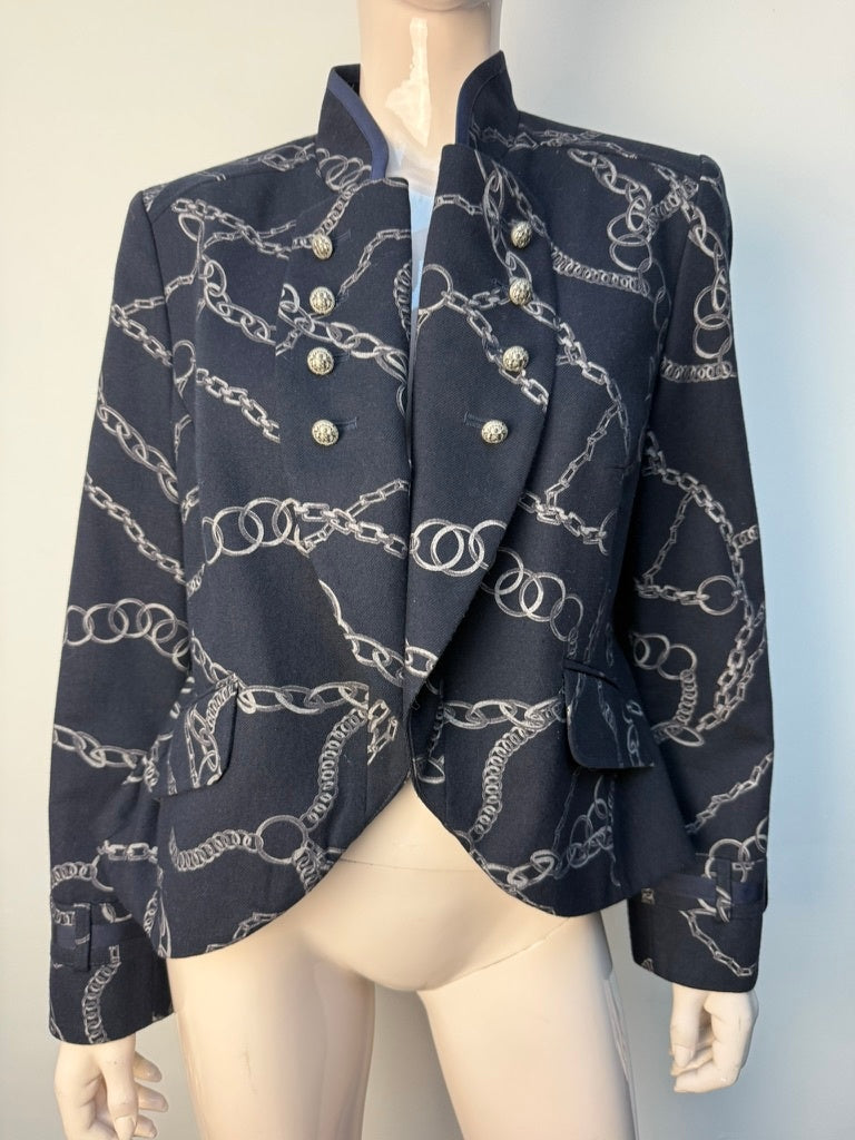 Scarva Blazer maat 42 Donkerblauw; wit