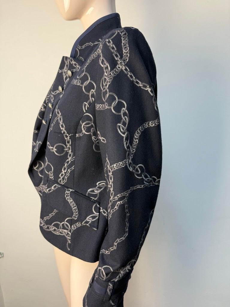 Scarva Blazer maat 42 Donkerblauw; wit