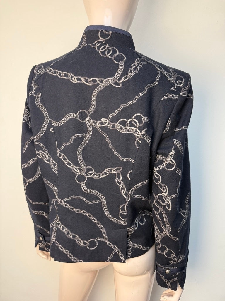 Scarva Blazer maat 42 Donkerblauw; wit