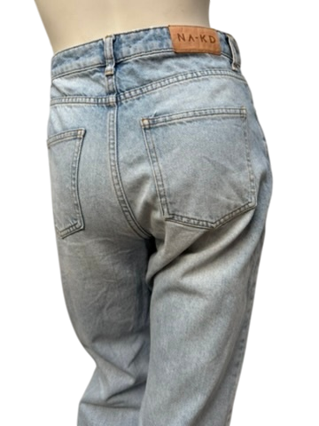 NA-KD Jeans maat 38 Lichtblauw