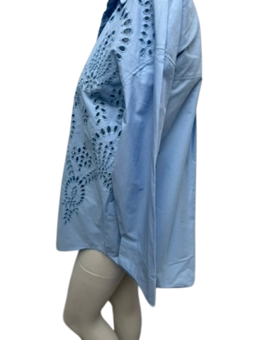 ZARA Blouse maat S blauw