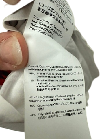 Hugo Boss Jurk maat 40 zwart; wit