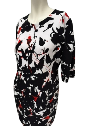 Hugo Boss Jurk maat 40 zwart; wit
