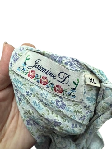 Jasmine D. vintage Jurk maat XL meerkleurig