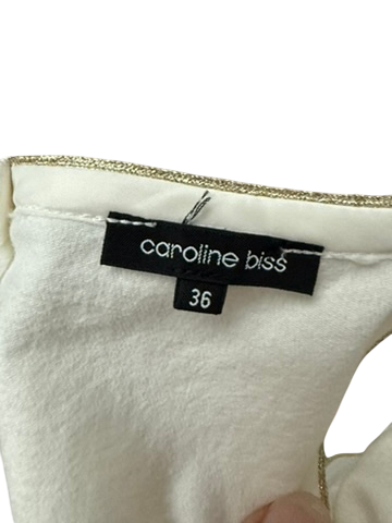 caroline biss Jurk maat S wit, roze, groen