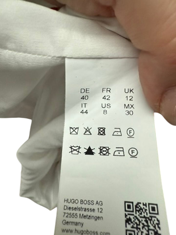 Hugo Boss Jurk maat 40 zwart; wit