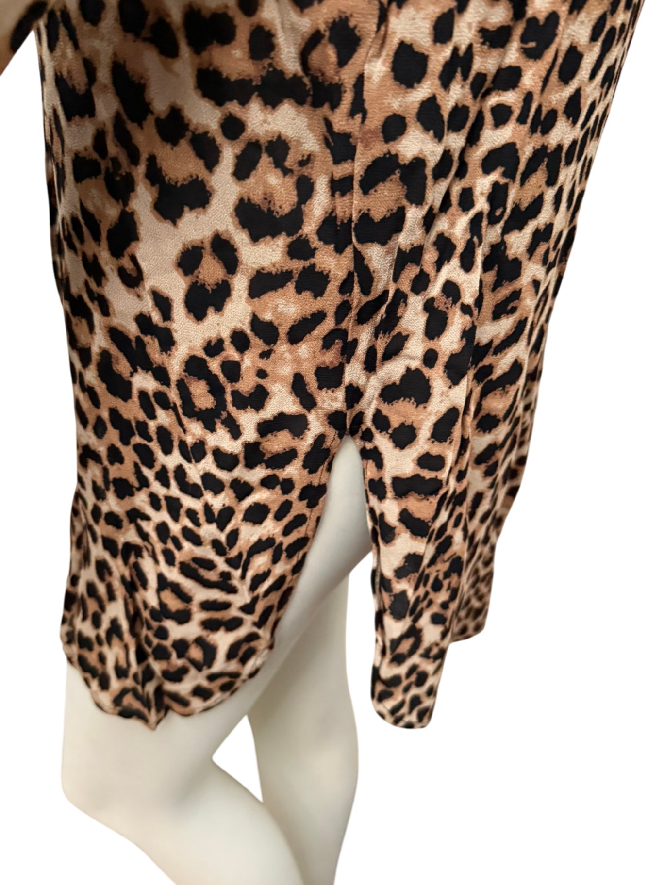 envi Blouse maat S Bruin en zwart luipaard