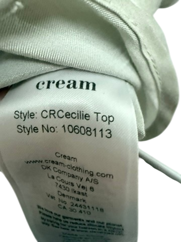 Cream Top maat S Lichtgroen