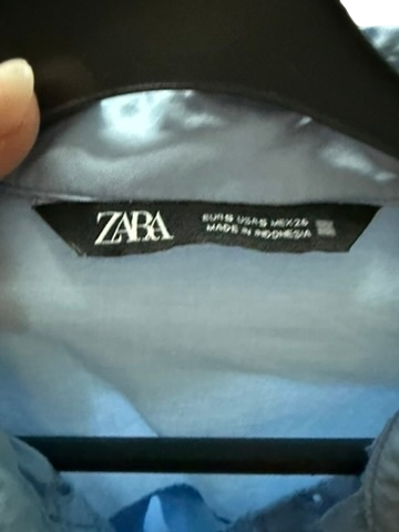 ZARA Blouse maat S blauw
