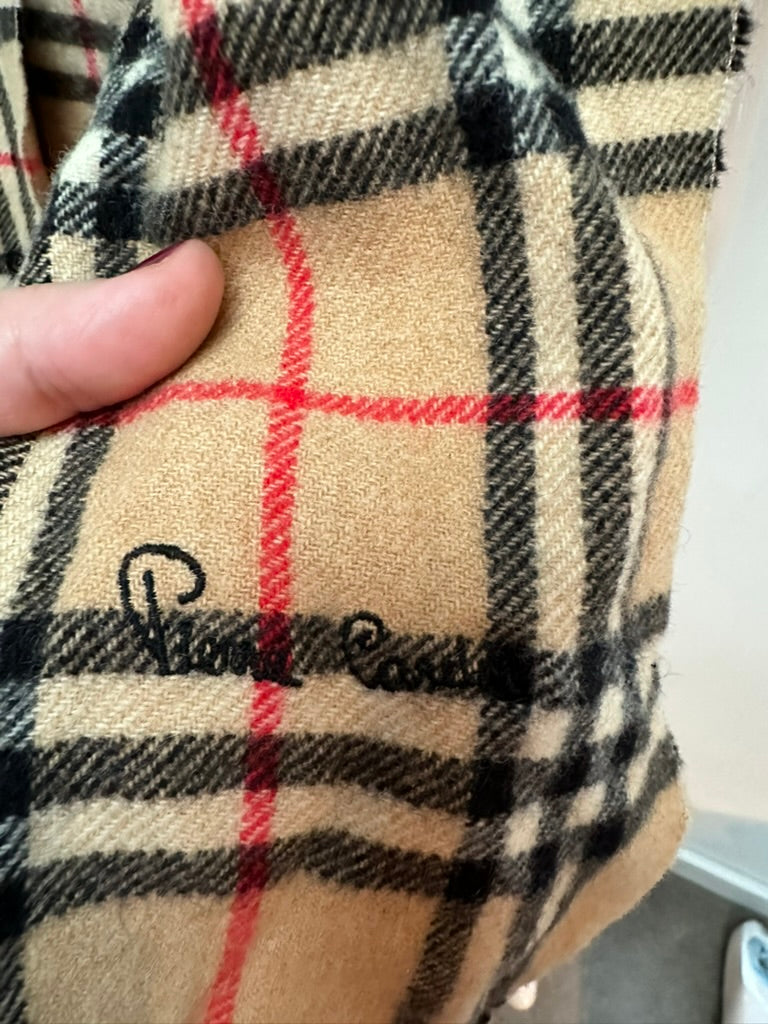 Pierre Cardin geruite wollen sjaal