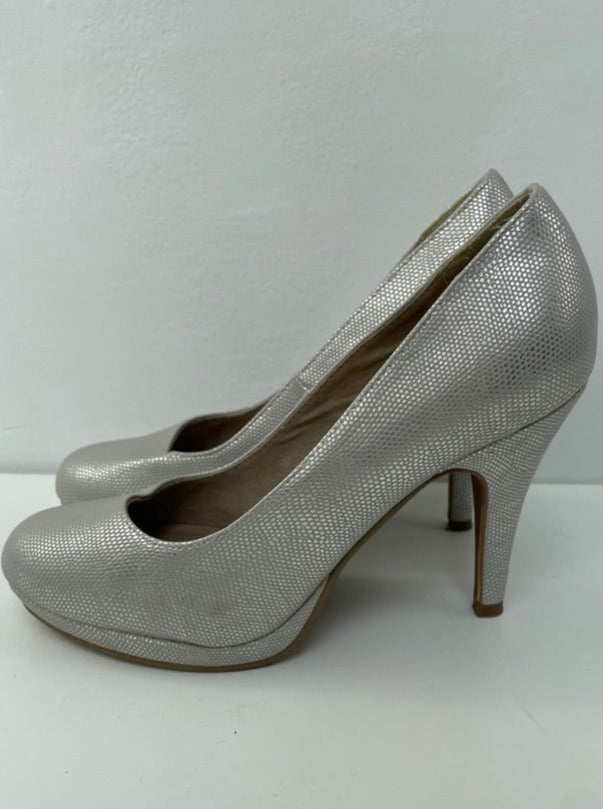 Tamaris zilveren pumps maat 38