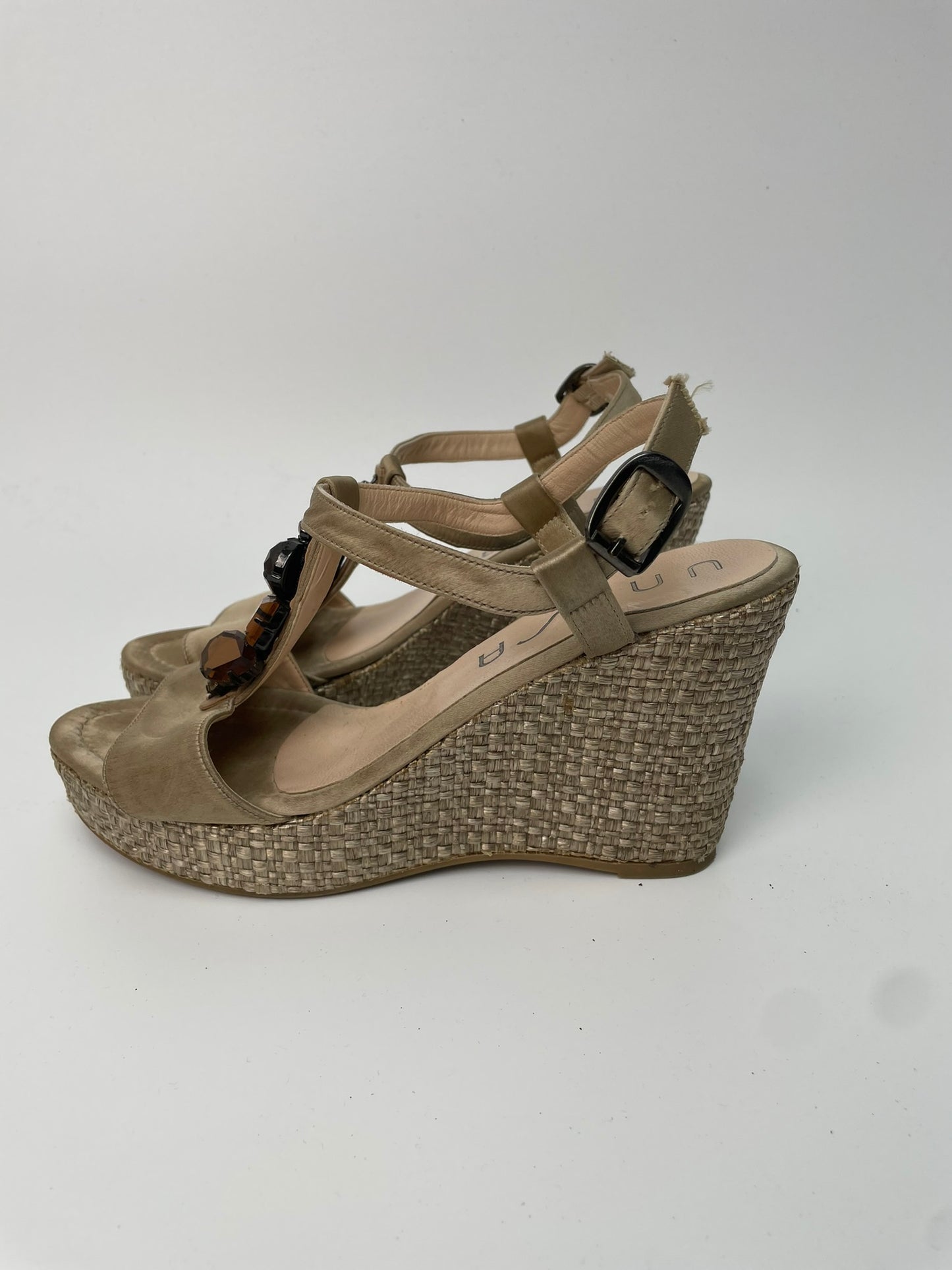 Unisa sandalen met raffia zool maat 41