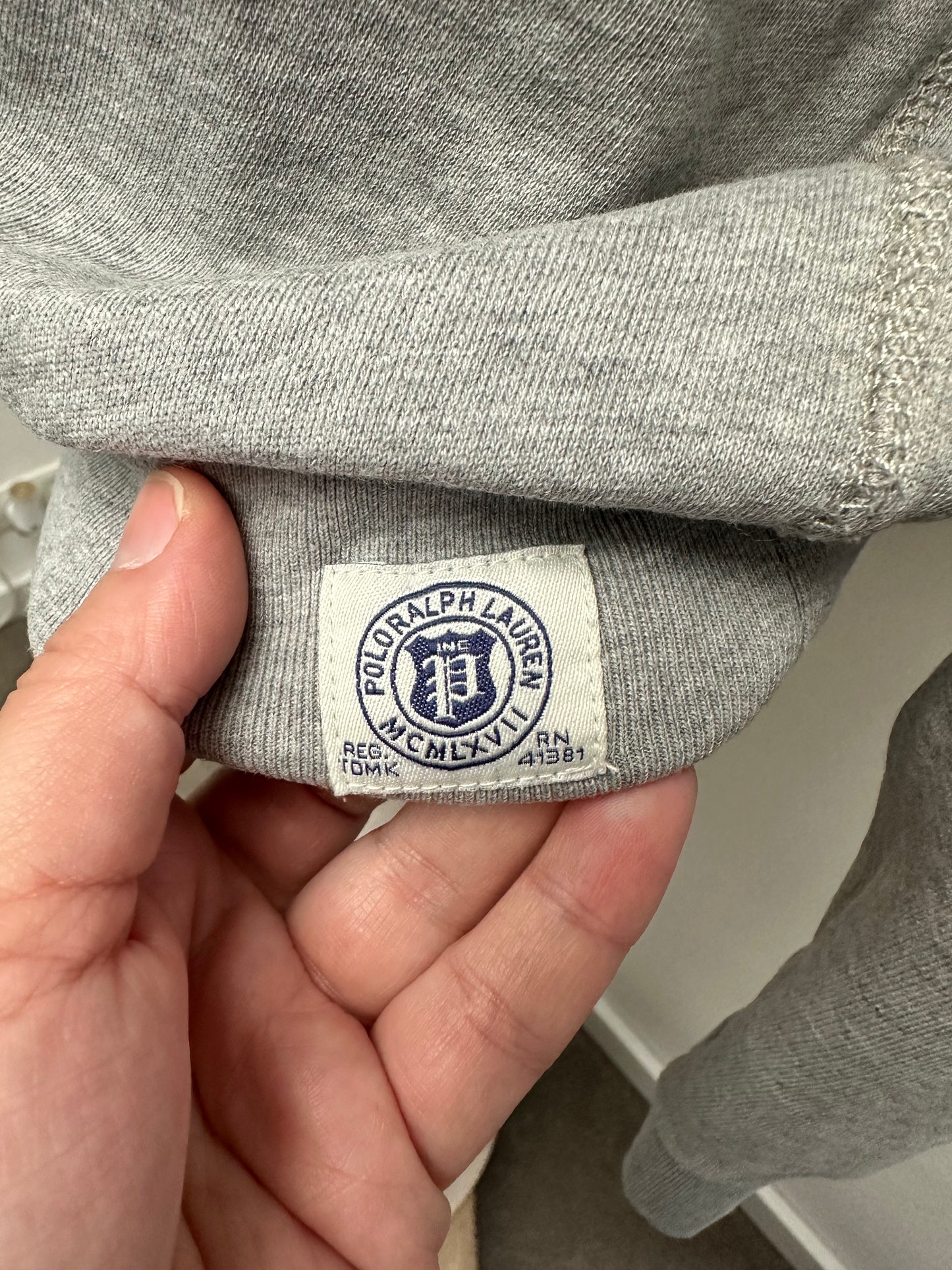Ralph Lauren Polo grijze trui maat L