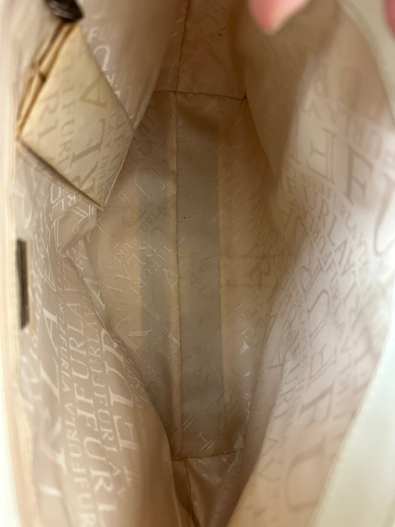 Furla Handtas leder crème