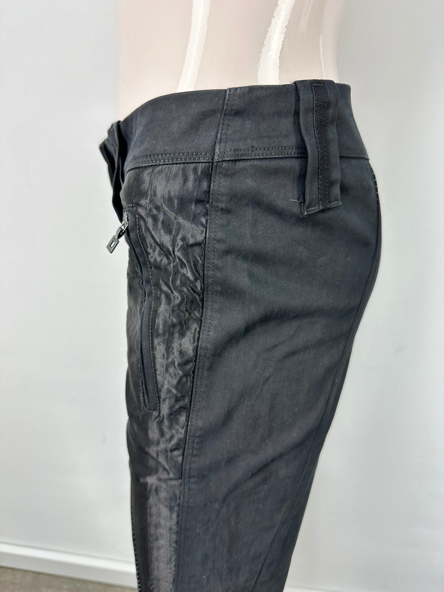 Marithé et François Girbaud cropped broek met ruches maat M