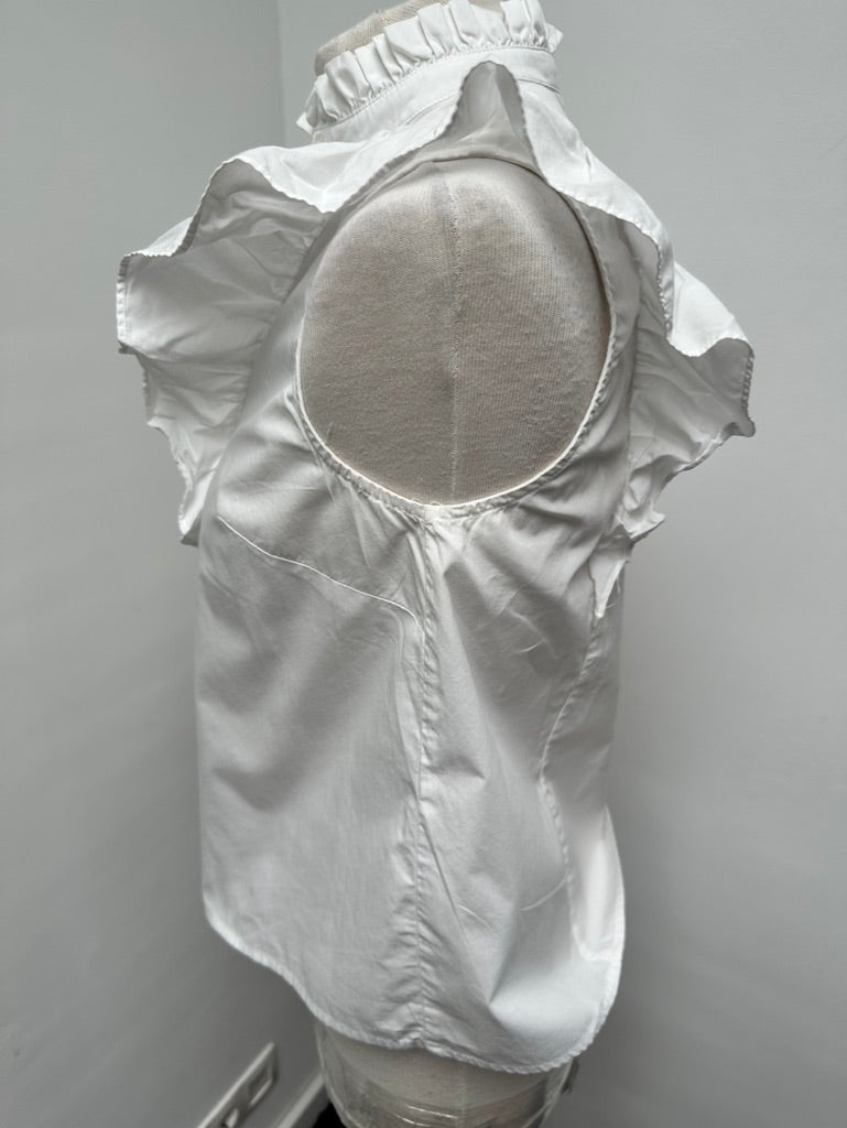 H&M blouse met ruffle wit maat 34