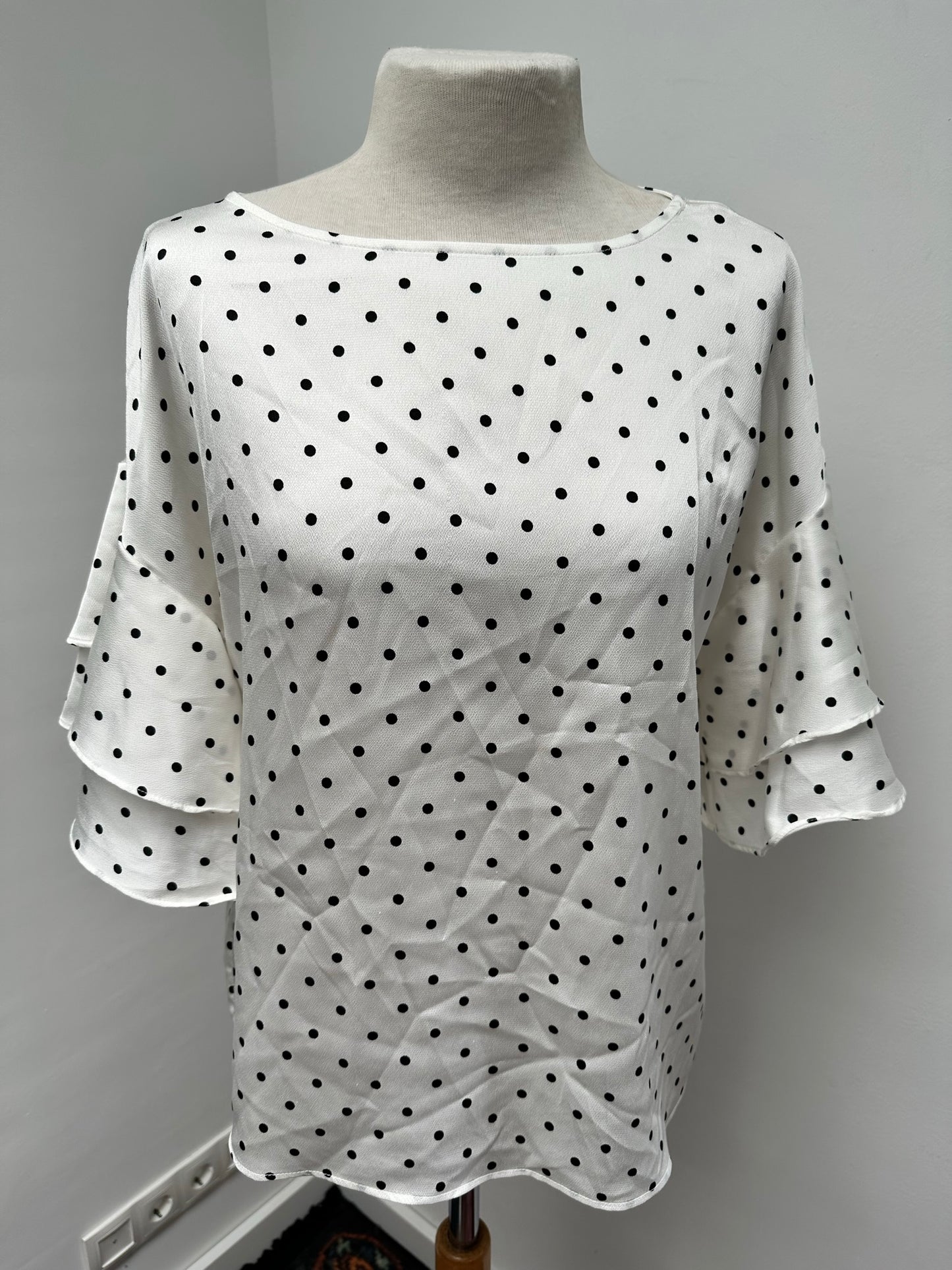 H&M polkadot blouse maat 36