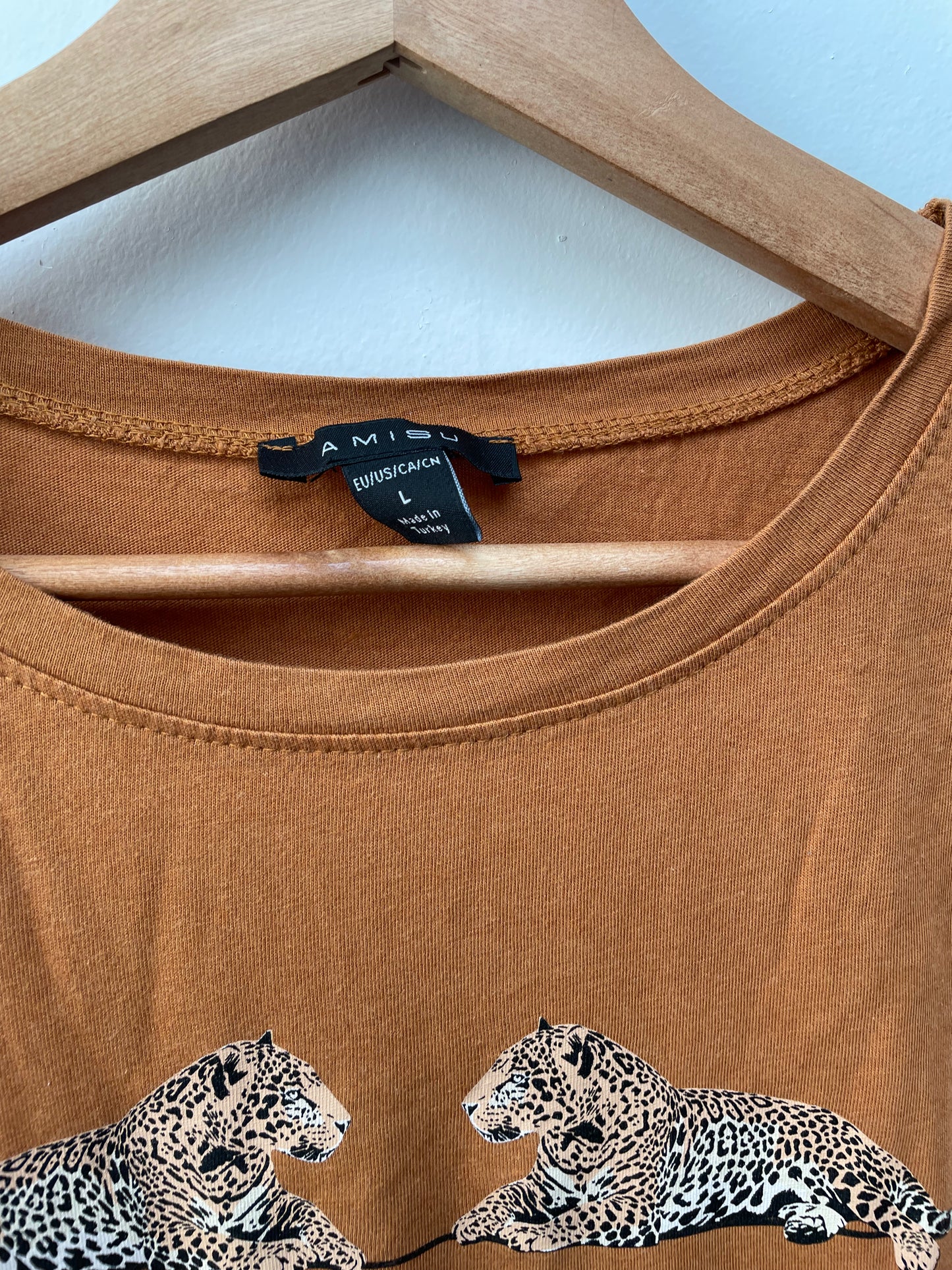 Amisu bruin shirt maat L