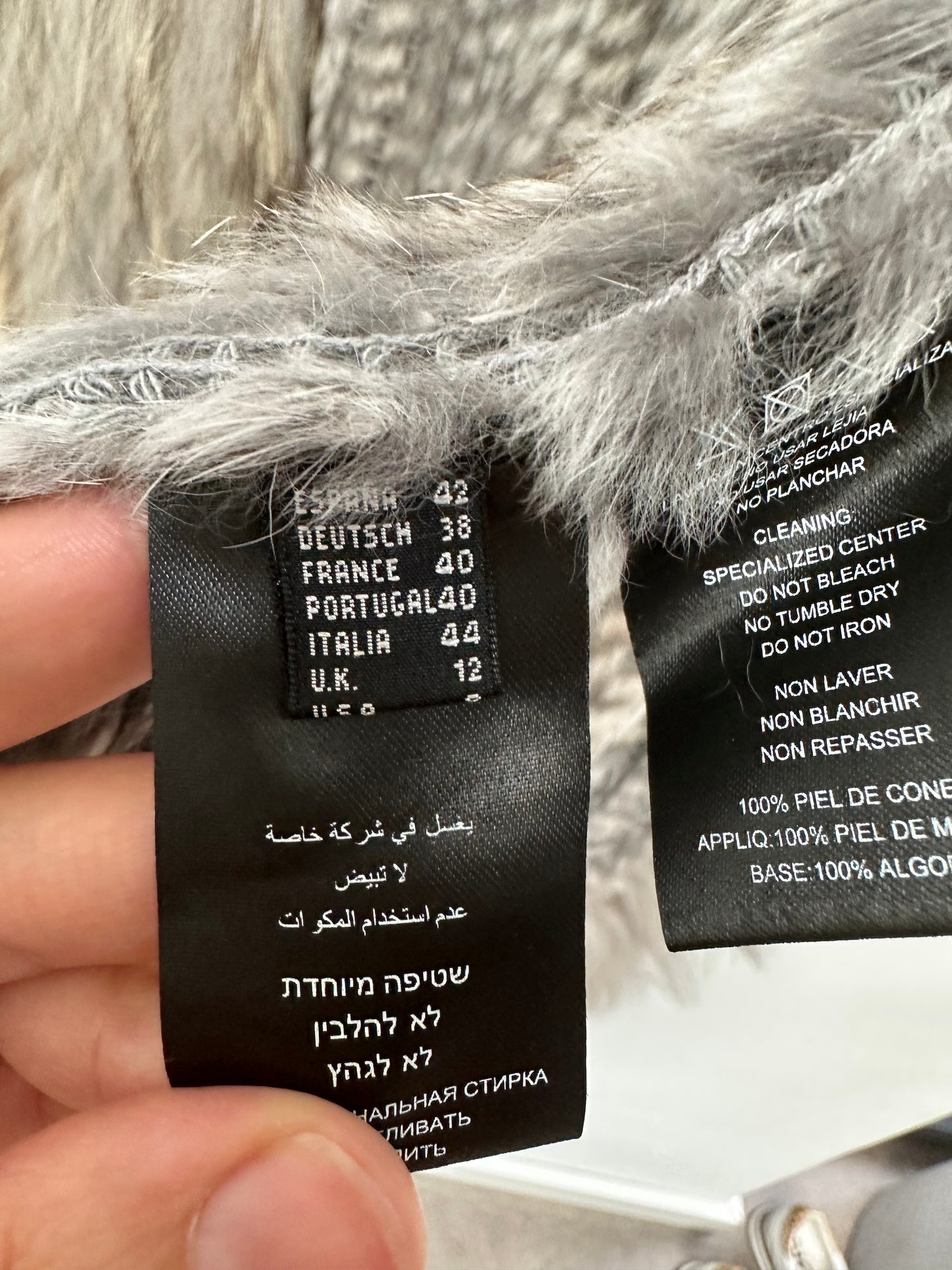 Javier Simorra Fur bodywarmer maat 38