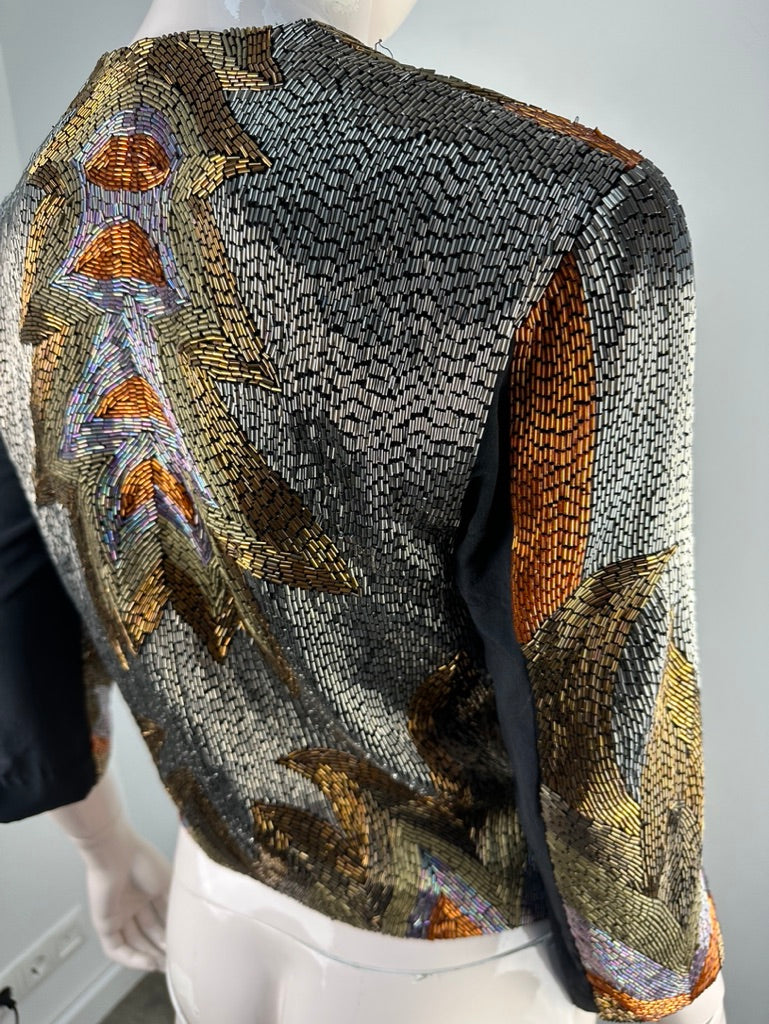 Haute hippie jasje met kraaltjes maat small