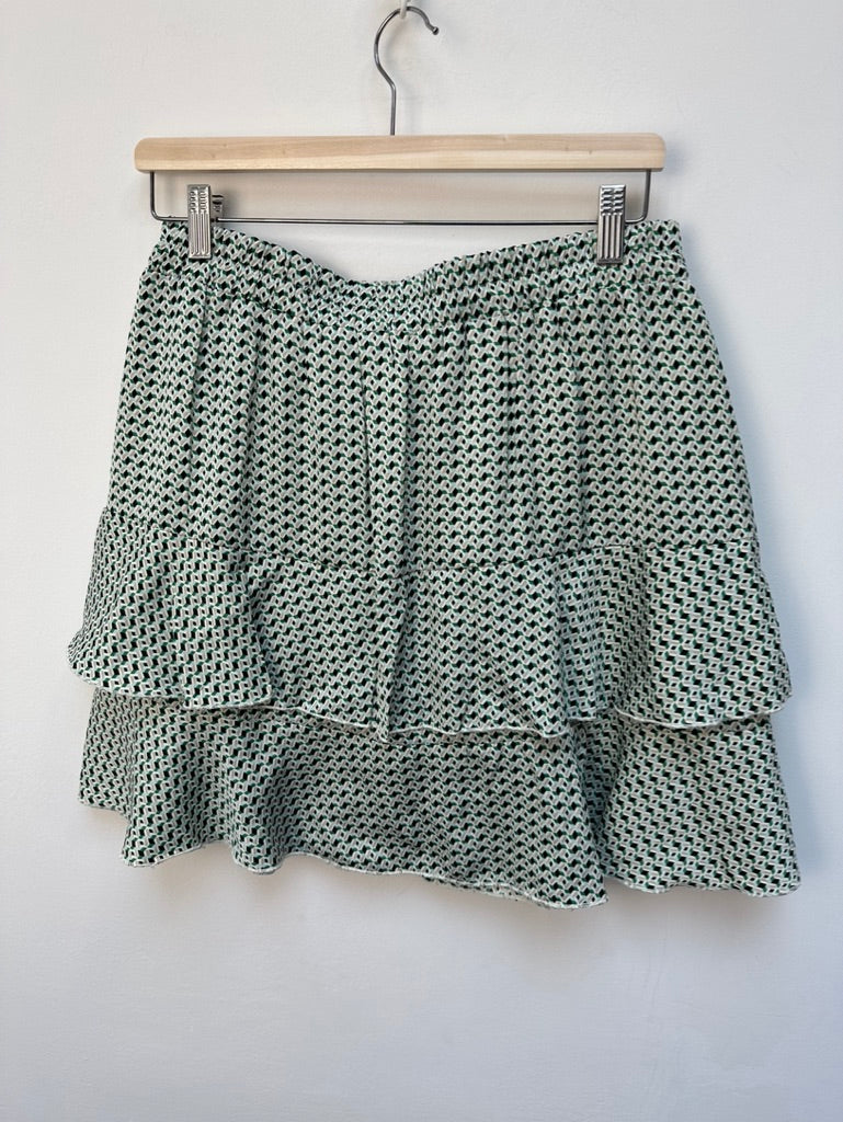 Eksept rokje wit/groen maat L