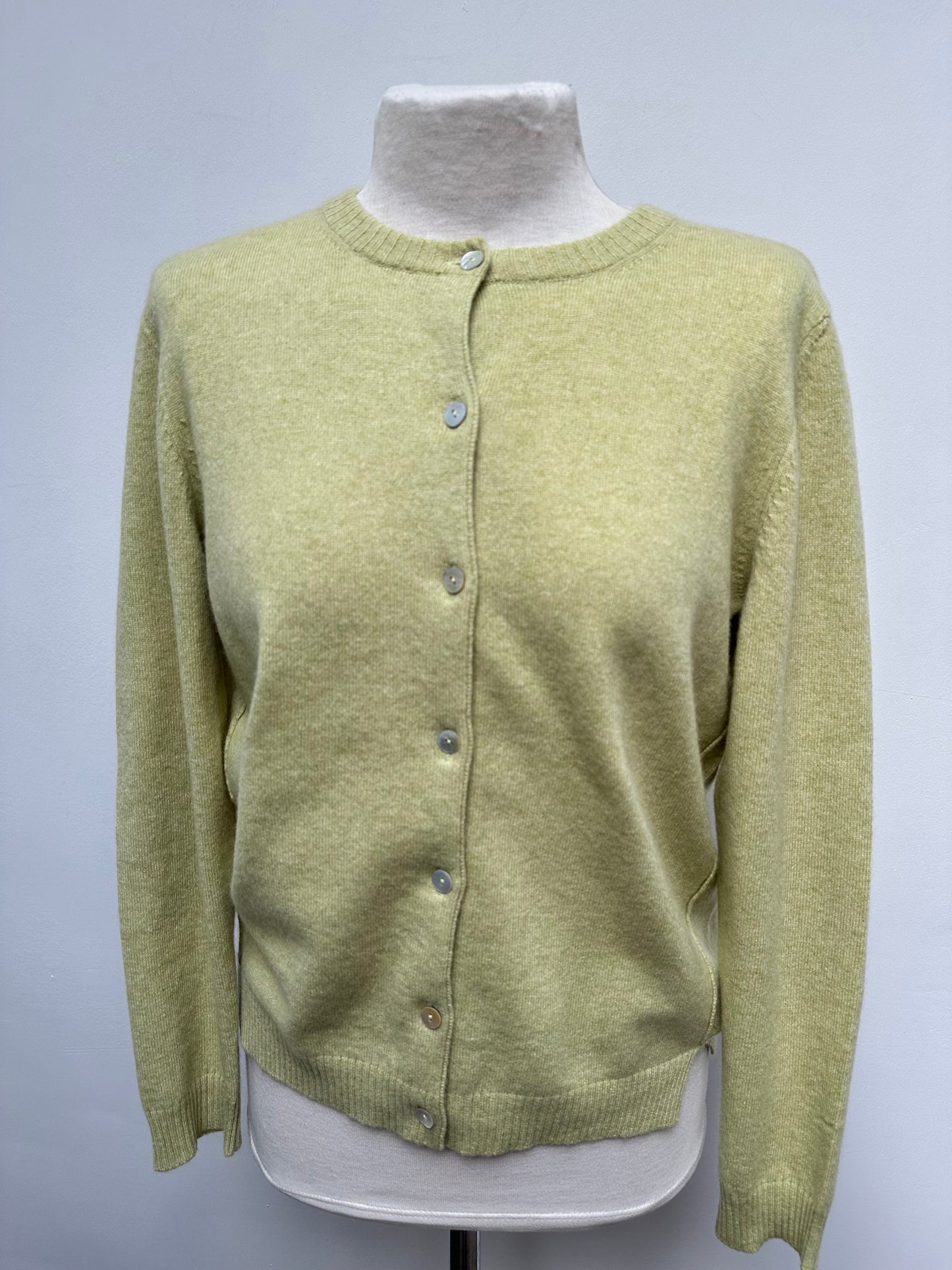 Mongol Textile Cashmere vest groen maat L