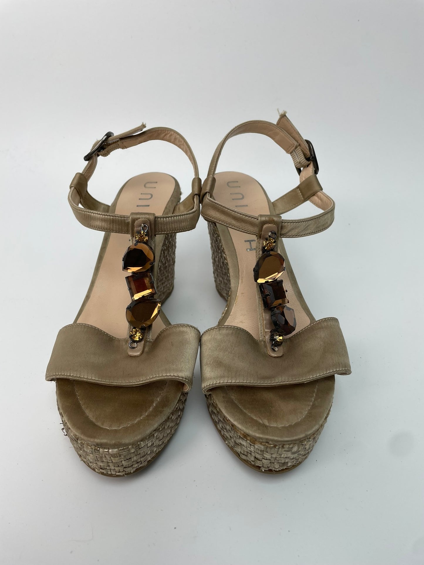 Unisa sandalen met raffia zool maat 41