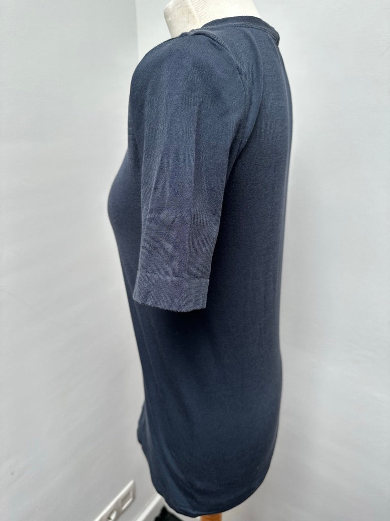 Wolford basic top donkerblauw maat L