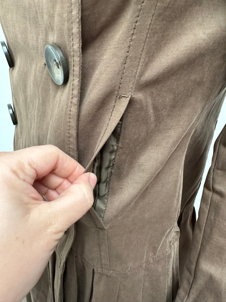 Zara bruine trenchcoat maat L