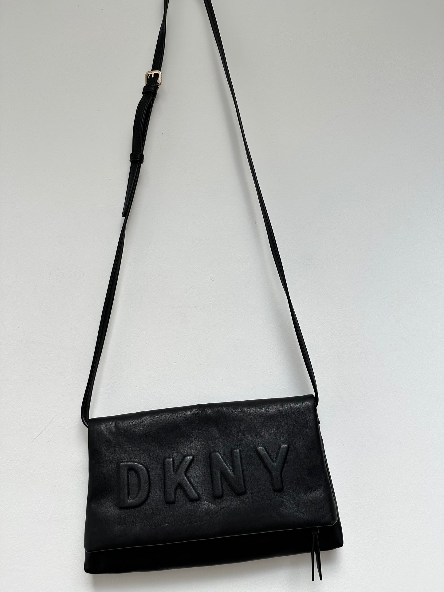 DKNY zwarte leren tas