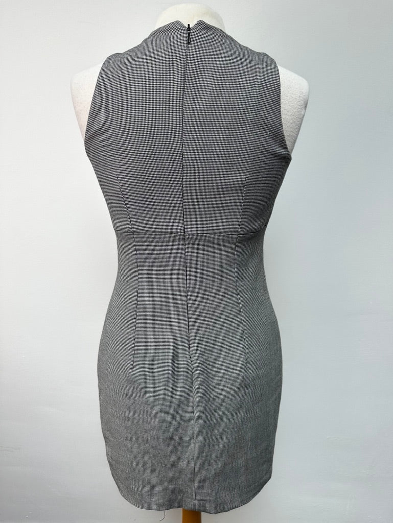 Mango SUIT geruite pied-de-poule jurk maat M